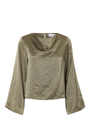 Selected | Slfselene Ls Draped Neckline Top B | 34