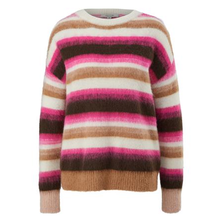 Comma, Round-neck Knitwear Roze, Dames, Maat:L