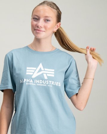 Alpha Industries Basic T-Shirt BL K Grå T-skjorter Jente - Kids Brand Store