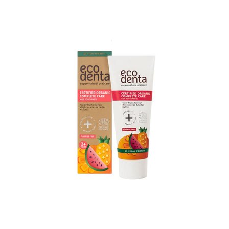 Ecodenta Organic Juicy Fruit Barntandkräm 75 ml