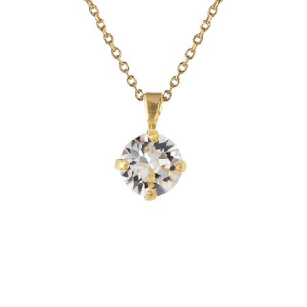 Caroline Svedbom Classic Petite Necklace Crystal Smycken & klockor Dam Guld ONESIZE