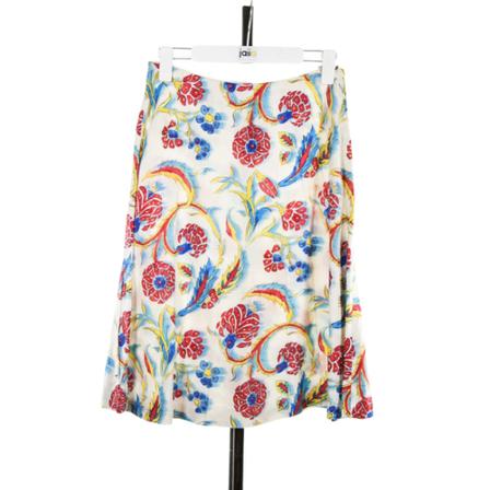 Celine Vintage - Vintage Kjolar - Vit - Dam - Storlek: M, Dam, Storlek: M