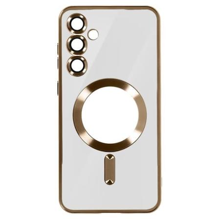 MagSafe Taske til Samsung S24 i Gold Chrome Contour Silikone Gul