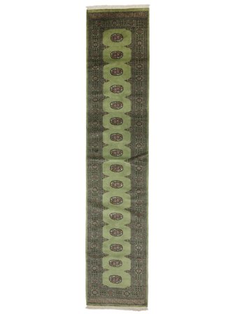 Noué À La Main Pakistan Boukhara 2Ply Tapis 78X371 De Laine Petit