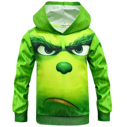Grinch Print Sweatshirts Lasten joulupuserot lapsille