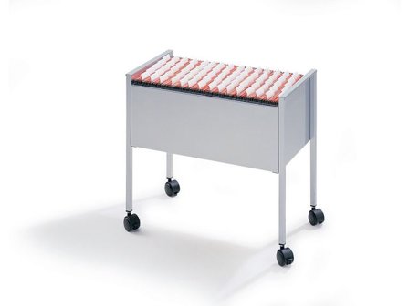 DURABLE Economy hängmappsvagn i stål A4 för 80 mappar 66x37x59cm grå - Lyreco - Kontorsmaterial - Mappar och plastfickor - Hängmappsförvaring