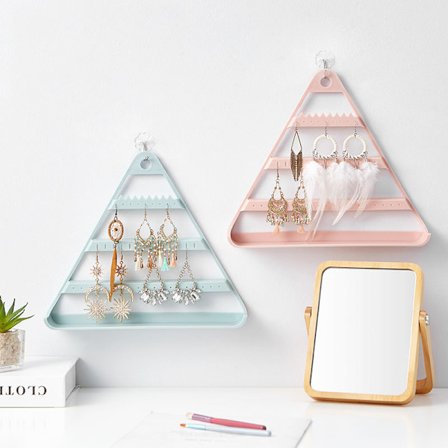 Hängbar triangel smink smycken halsband förvaringsbox