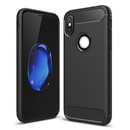 Huawei Y6S - Flexibel Carbon Mjuk TPU Skal - Svart Black