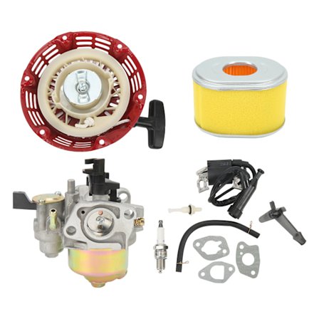 Kaasutin Sarja GX160 Rekyylikäynnistin Sytytyskela Sytytystulppa Ilmansuodatin GX140 GX160 GX200 GX168 GX168F