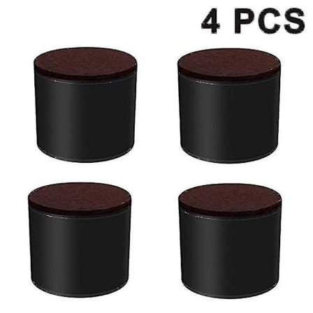 Sorte 4 stk. hjemmehjemspleje bordhøjdeforhøjende fodpude skridsikker ben