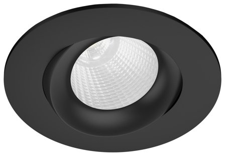 Westal WLD-R84 Indbygningsspot vipning, 8 W sort, 2700 K, 550 lm, 60°, Belysning