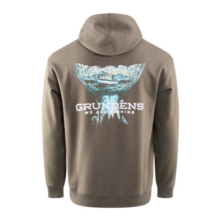 Grundéns Salmon Tailscape Hoodie Otter Heather - L