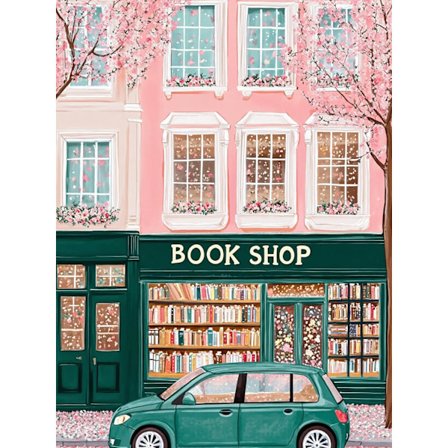 Diamond Art Kits til voksne - DIY Boghandel Diamantmaleri Kits til begyndere, 5D Fuld Rund Bor Mal med Diamanter til Gave Hjem Vægdekoration