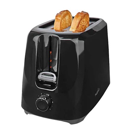 Brødrister, To Skiver - Sort