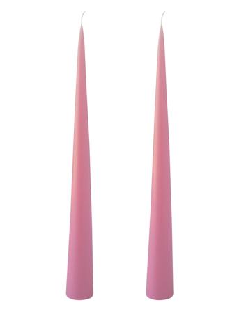 Hand Dipped Decoration Candles, 2 Pack Home Decoration Candles Pillar Candles Lyserød Kunstindustrien