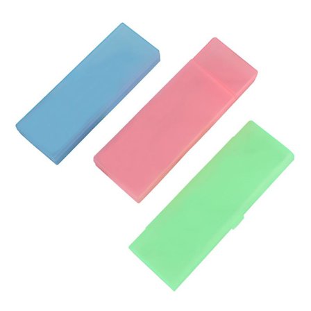 3 st plast case brevpapper genomskinligt frostat case