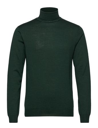 Konrad Merino Roll Neck Knit Knitwear Turtlenecks Vihreä Casual Friday