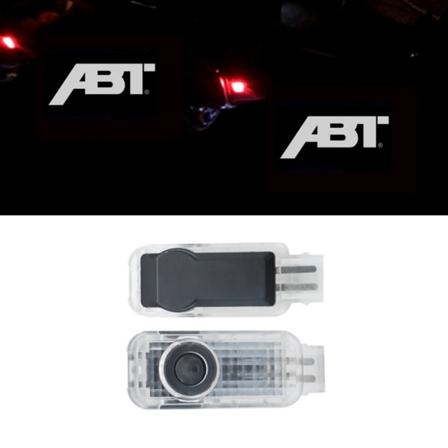 2x Led-kompatibel med audi dørlyslogo-projektorer lys sty