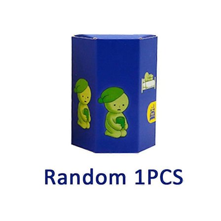 Smiski Blind Box Sunday Series - Yoga & Fitness Minifigur, Selvlysende dekorasjonsdukke for soverom og toalett