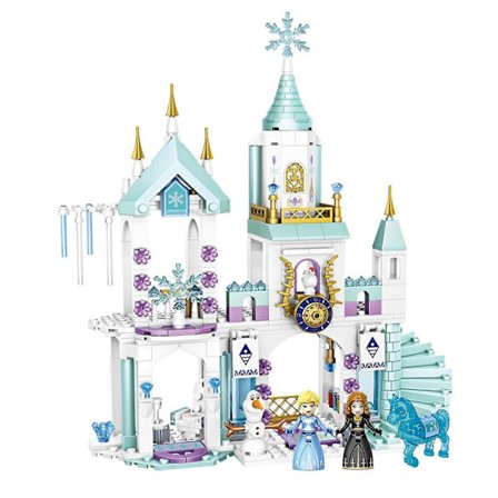 365-Piece Toy Building Set Movie Frozen Elsa's Castle Toy Educational For Girls