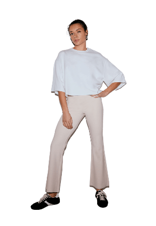 aim'n Luxe Flare Leggings Underdelar Dam Beige 38