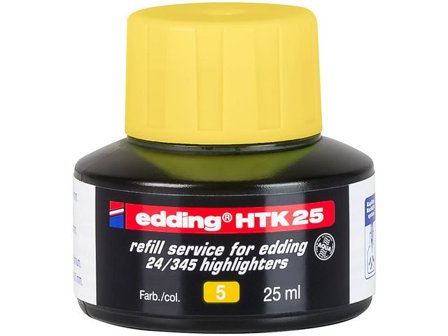 Edding Refill HTK 25 gul 25 ml - Lyreco - Kontorsmaterial - Pennor - Pennpatroner