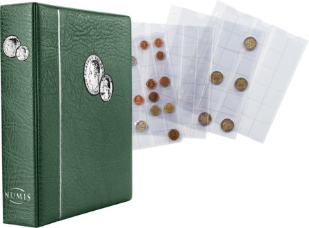 Numis-møntalbum grøn - Leuchtturm