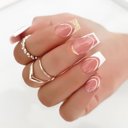 French Fake Nails False Nail 3 3 3