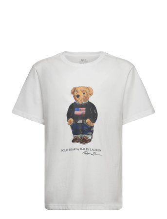 Ralph Lauren Kids Polo Bear Cotton Jersey Tee - White - 138-149