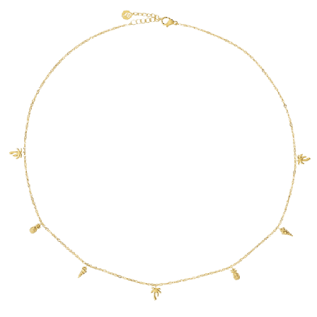 Edblad Tropic Necklace Multi Gold Smycken & klockor Dam Guld ONESIZE