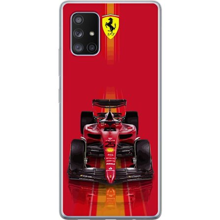 Yhteensopiva Puhelinkuori Samsung Samsung Galaxy A71 5G Ferrari Formula 1 -auto ikonisessa punaisessa muotoilussa urheilullisella tarkkuudella