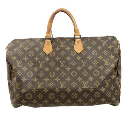 Louis Vuitton Vintage Pre-owned Canvas handTass , Bruin , Dames , Maat: ONE Size Vintage Tassen