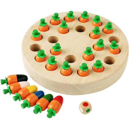 Spill for barn 3 år gamle, Memory Chess (Gulrot), Brettspill