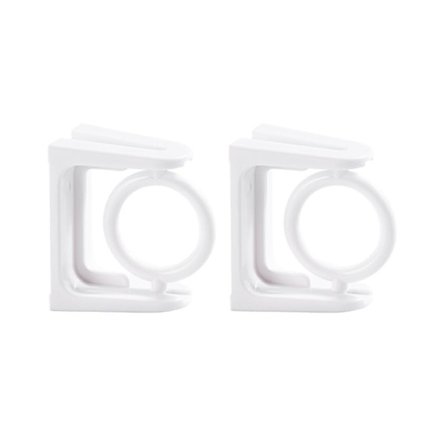 Selvklæbende gardinstangsbeslag, selvklæbende gardinstangsholder med rundt hul, gardinstangsbeslag uden boring, draperingskrogsholder