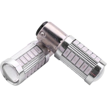 2 stk. Rød 1157 P21/5W Bay15D Super 33 Smd 5630 5730 LED Bremslys Auto Tågelampe 21/5W Bil Dagkørelys Stoplyspærer