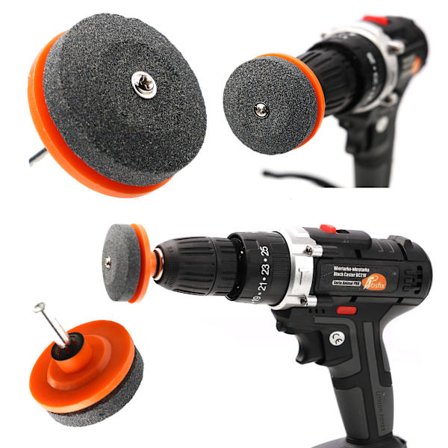 Universal Slipsten för Borrmaskin – Effektiv Verktygsslipning | Stål, ABS | för Knivar, Mejslar, Saxar