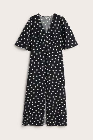 Kappahl | Sukienka z guzikami Czarne S | Czarne