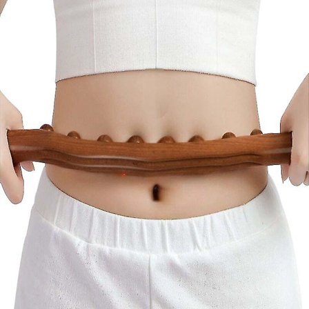 Nya 8 pärlor Gua Sha Massage Stick Kolsyrat trä Ryggkropp Meridian Skrotningsterapi Trollstav Muskelavslappnande