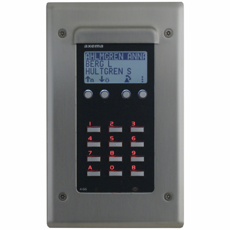 Axema 2-3840 Frontpaket infälld, Larm & säkerhet