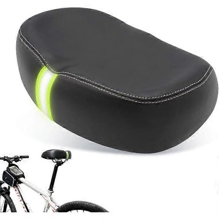 Noseless Comfort Bred Cykelsadel med Memory Foam-vaddering