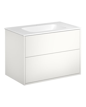 Gustavsberg Artic GB71ACVU80TMSW Kommodepakke hvit/matt hvit, 80 cm Hvit/matt Hvit, Baderom