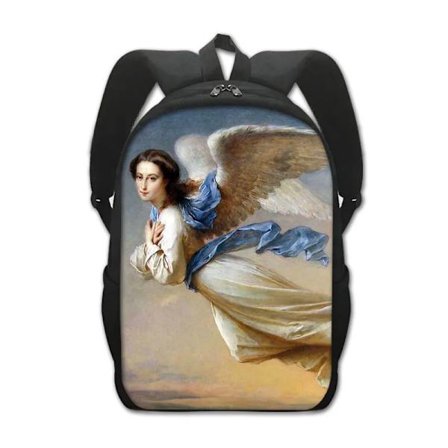 Engel med brukne vinger, ryggsekk for unge jenter, gutter og tenåringer, reiseveske for barn, stor kapasitet, skuldervesker for studenter~09800