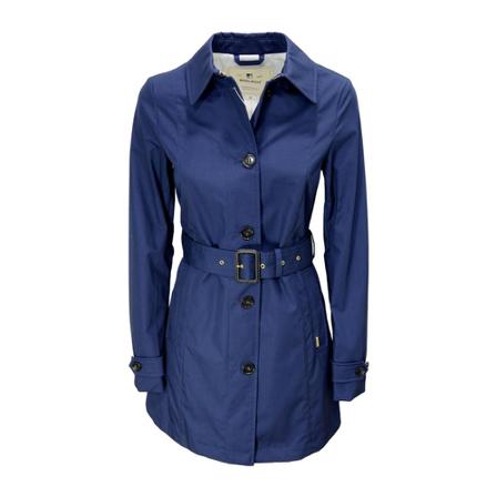 Woolrich, Blue Jessamine Trench Coat Blauw, Dames, Maat:L