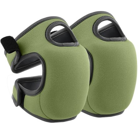 Knæbeskyttere til havearbejde Bløde knæbeskyttere i memoryskum mørkegrøn