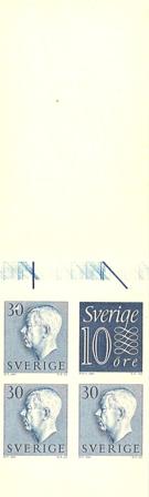 Sverige 1957 - MICHEL 3x 427D-E + 1x 430aD - Frimærkehæfte - Postfrisk