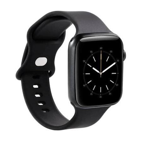 GEAR Apple Watch 2/3/4/5/6/7/SE (41/40/38mm) silikone armbånd - sort