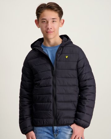 Lyle & Scott Light Weight Padded Jacket Czarny Kurtki Chłopiec - Kids Brand Store
