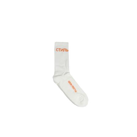 Heron Preston Socks , Wit , Heren , Maat: S Sokken