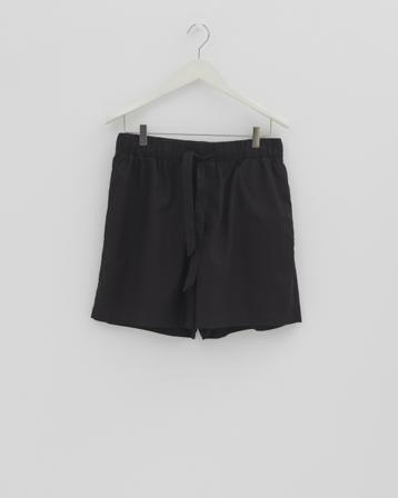TEKLA - Poplin pyjamas – shorts – All Black - All black - Unisex