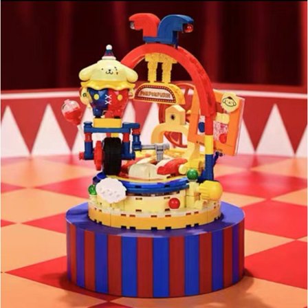 Sanrio Wonderland-serien Kuromi & My Melody Byggeklosser – 400–800 stk. Mini-klosslekesett, ABS Små Partikkelklosser, Gave til barn